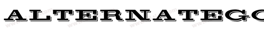 AlternateGothic2 8T字体转换 AlternateGothic2 8T字体转换